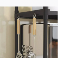 Полка стеллаж черная