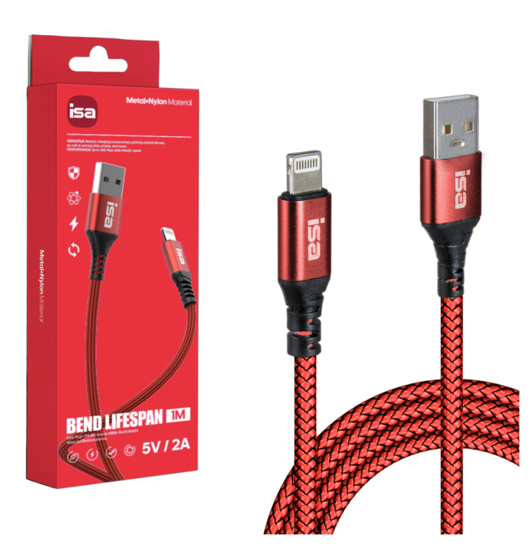 Кабель USB Lightning 1m 5V 2A