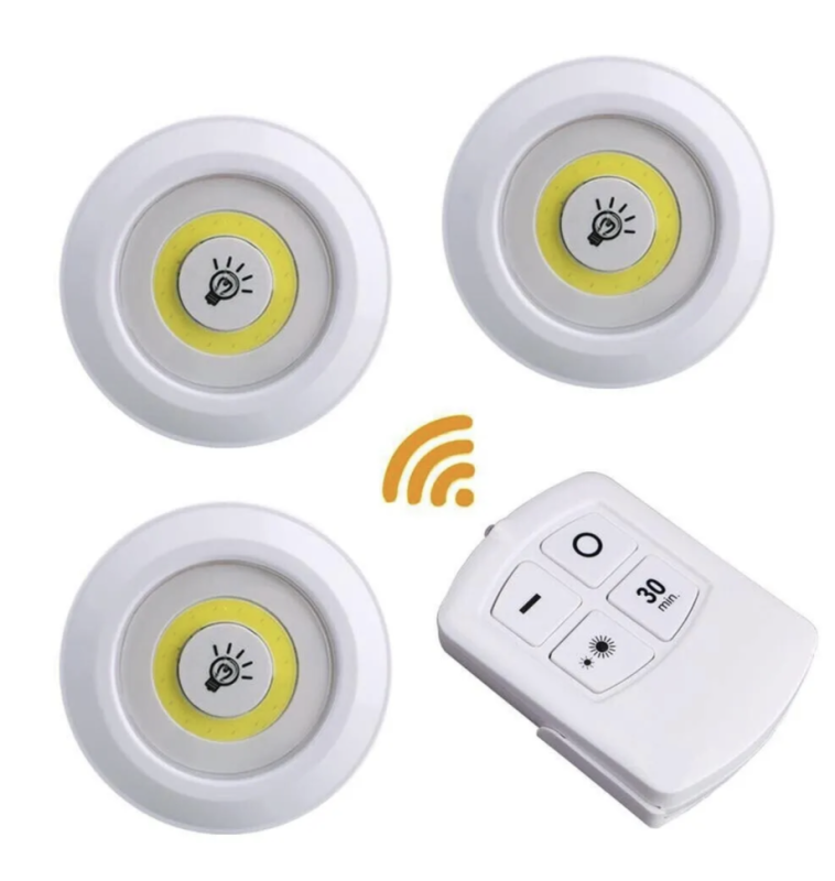 Cветодиодный светильник LED light with Remote Control set of 3