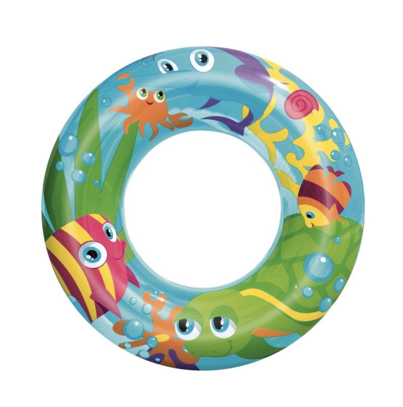 Круг надувной для плавания «Морской мир», d=56 см, цвет в ассортименте Круг надувной для плавания «Морской мир», d=56 см, цвет в ассортименте