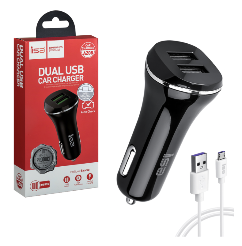 АЗУ Micro USB на 2 USB 2.1A