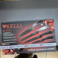 Набор ножей 5 ножей + подарок овощечистка