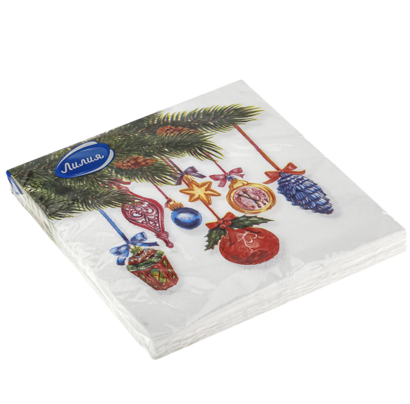 Салфетки бумажные Лилия "5 минут" 20л