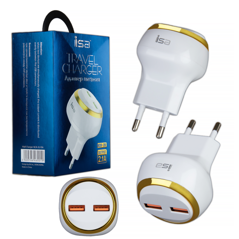 Переходник СЗУ на 2 USB 2.1A