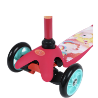 Самокат GRAFFITI &laquo;Единорожки&raquo;, колёса PU 110/75 мм, ABEC 7, цвет розовый