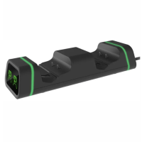 Зарядная станция для 2-х геймпадов Xbox One/Series + 2 аккумулятора 1200mAh Зарядная станция для 2-х геймпадов Xbox One/Series + 2 аккумулятора 1200mAh