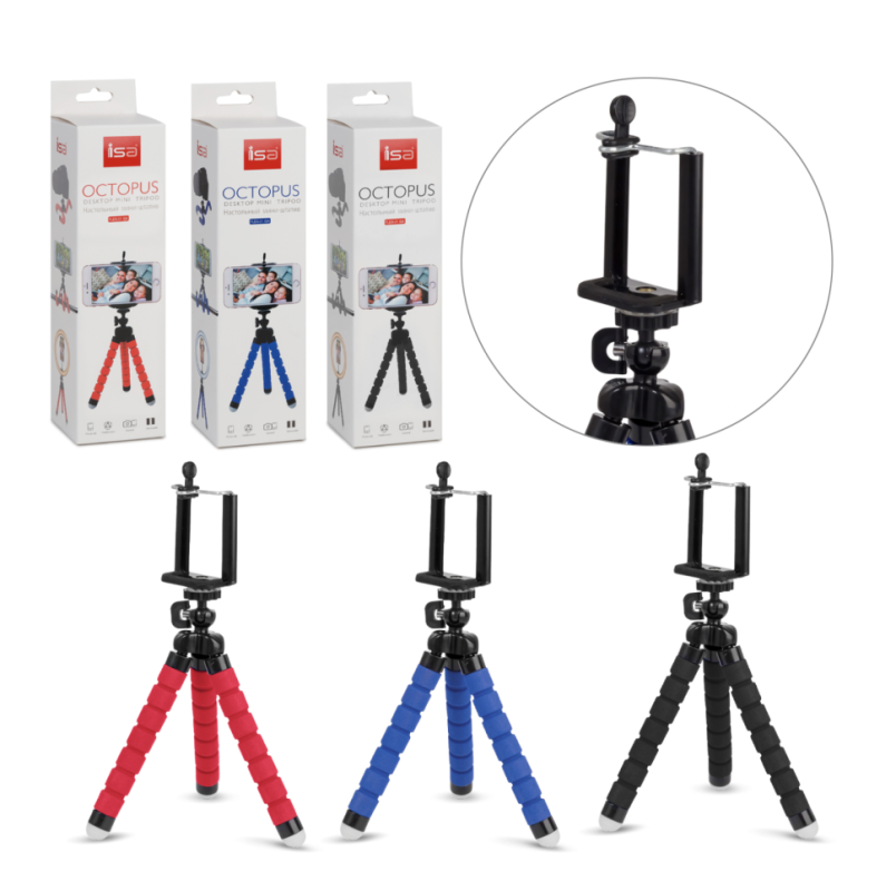 Настольный мини-штатив FLEX-01 синий Настольный мини-штатив FLEX-01 синий