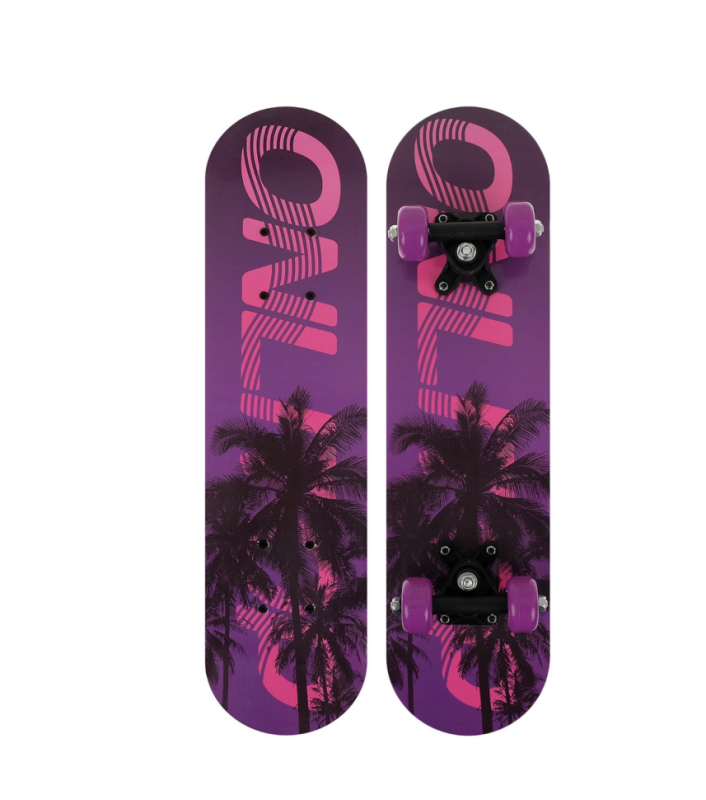 Скейтборд подростковый ONLITOP, 62x16 см, колёса PVC 50 мм, пластиковая рама