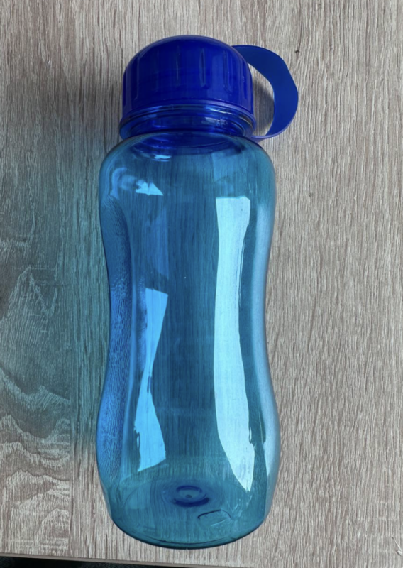 Бутылка для воды, 550 мл, 19 х 7 см, синий