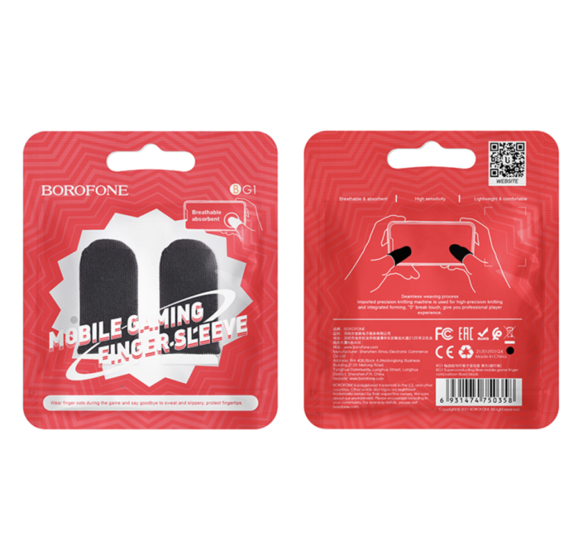 Напалечники BG1 Borofone черные