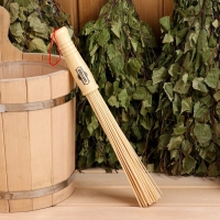 Веник массажный из бамбука для бани, 36 см, 0,2 см прут Веник массажный из бамбука для бани, 36 см, 0,2 см прут