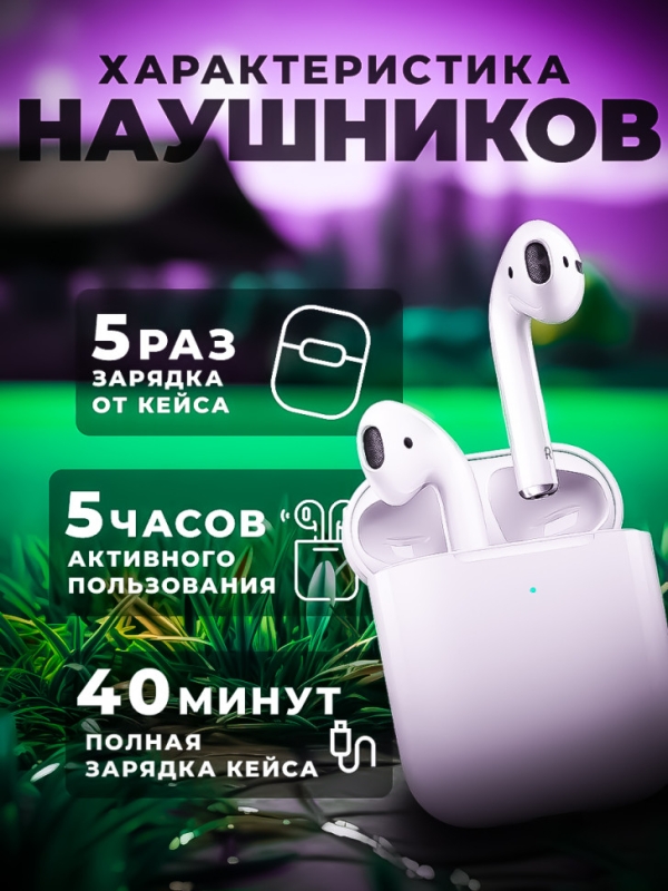 Беспроводные наушники APods 2 (Premium)