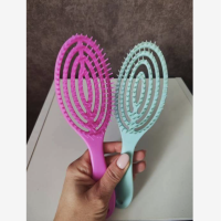 Расчёска массажная, для сушки волос, 7,5 x 23,5 см, цвет в ассортименте