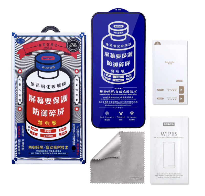 Защитное стекло iPh 16 Pro Max (6.9) Medicine GL-27 REMAX Защитное стекло iPh 16 Pro Max (6.9) Medicine GL-27 REMAX