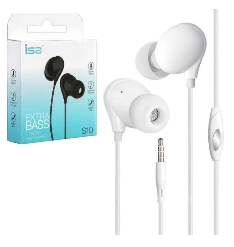 Наушники ISA S10 с микрофоном
