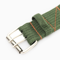 Ошейник четырехслойный, 80 х 4,9 см, ОШ 65-75 см, полиэстер, зелёный