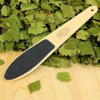 Пилка для ног банная "Добропаровъ" абразивная(150/80), алтайская берёза, 23.4х4.3х0.4см