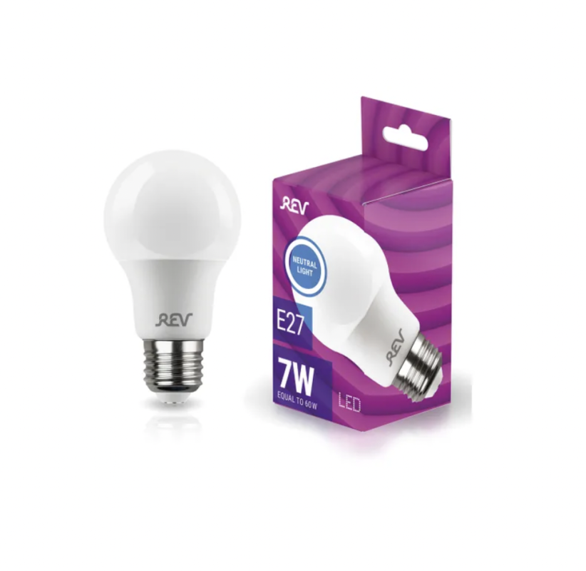 Лампа светодиодная Rev LED Е27 7Вт 220V 4000К