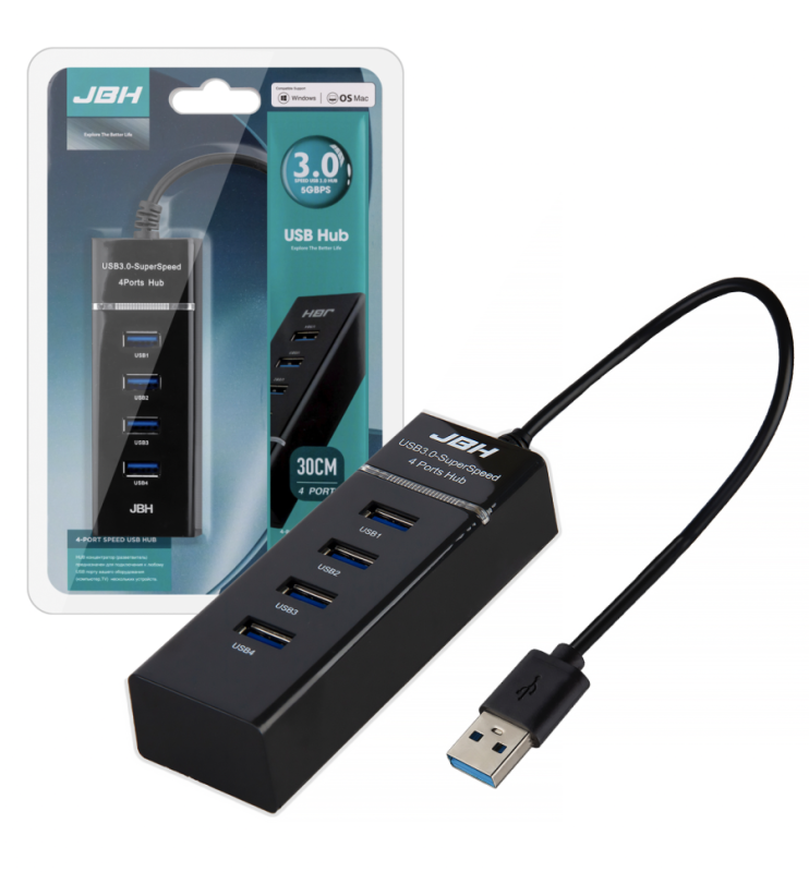 HUB USB на 4 H-02 30cm USB 2.0 HUB USB на 4 H-02 30cm USB 2.0