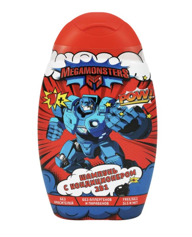 Шампунь-кондиционер для мальчиков MEGAMONSTERS 2в1, 300мл