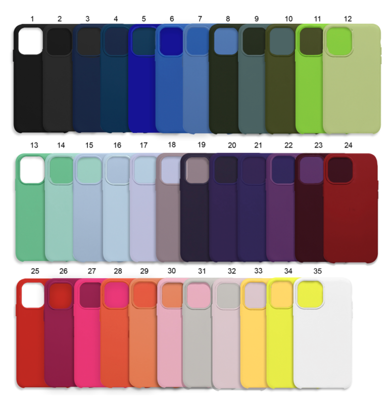 Чехол iPh 16 Pro Max Silicon Сase APL WS (с лого) цвет в ассортименте