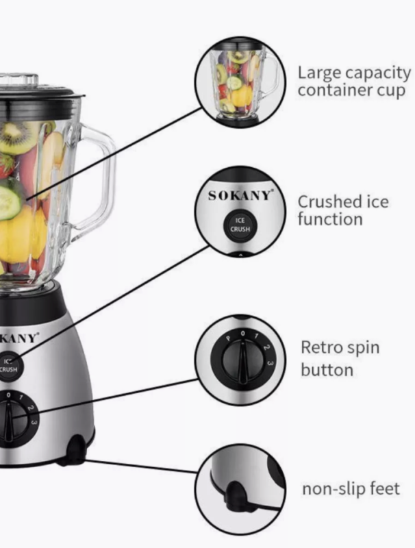 Блендер со стаканом SOKANY Блендер со стаканом SOKANY
