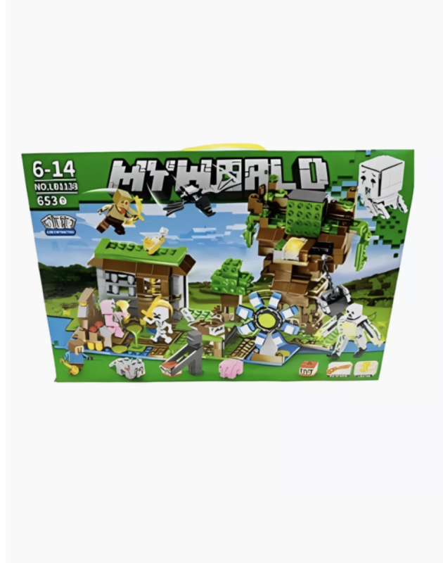 Конструктор майнкрафт 653 детали