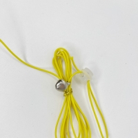 Игрушка для кошек Веревка с перышком и лапкой