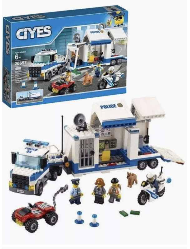 Конструктор Сити Мобильный командный центр 400 деталей