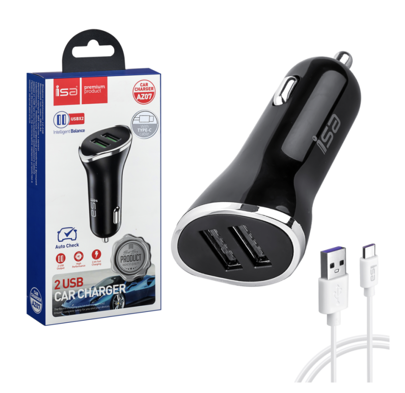 АЗУ Type-C на 2 USB 2A