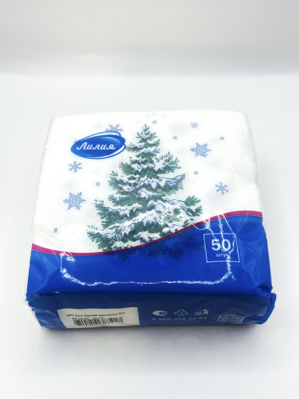 Салфетки бумажные Лилия "Лесная красавица" 50л