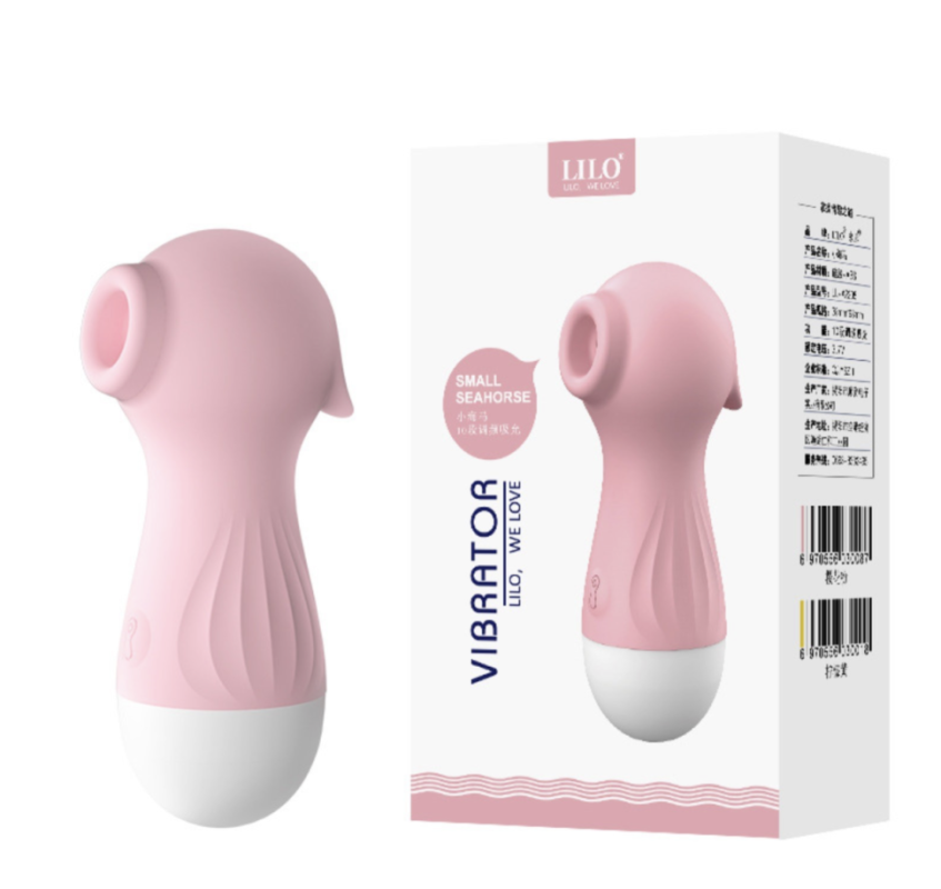 Бесконтактный вакуумно- волновой стимулятор клитора Lilo, ЗУ USB, силикон, розовый
