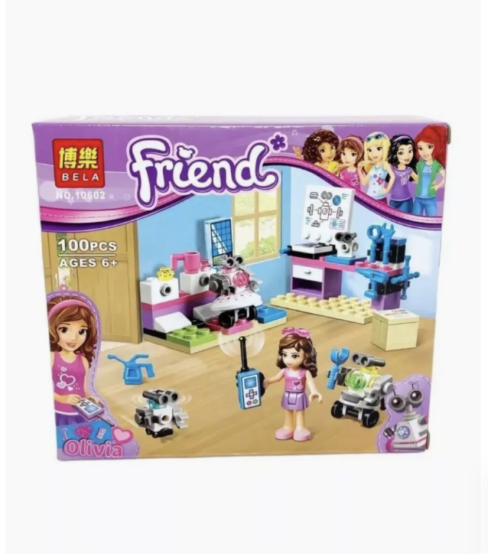 Конструктор Творческая Лаборатория Оливии 100 деталей