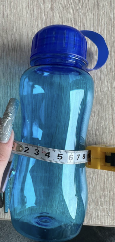 Бутылка для воды, 550 мл, 19 х 7 см, синий