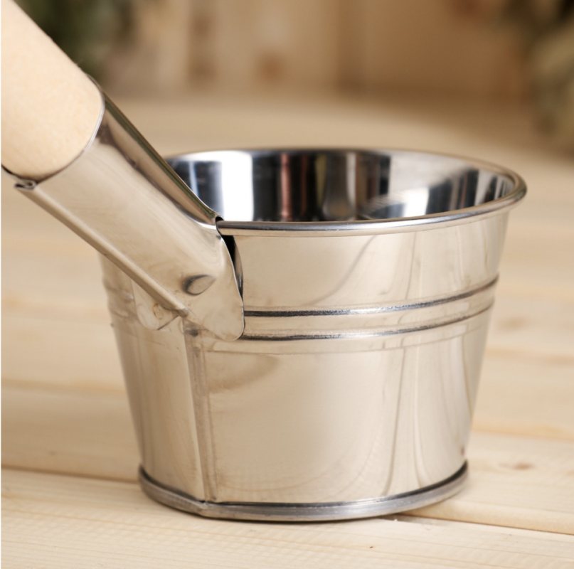 Ковш для бани, Ковш для бани, "парной", 0,5л, нержавеющая сталь