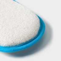 Мочалка для купания Доляна &laquo;Заяц&raquo;, 12x8 см, цвет синий