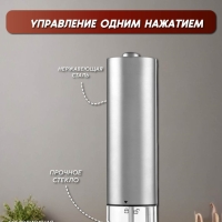 Мельница для специй серебро