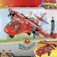Конструктор Сити Спасательный самолёт-вертолёт 2 в 1